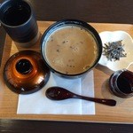 吉祥菓寮 - わらび餅入りアーモンドミルクぜんざい