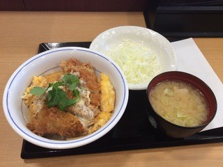 katsubei - 朝メニューのミニカツ丼セット