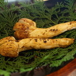 わらび野 - 松茸の焼き物（2014/9）