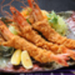 Large fried shrimp set meal (3 large fried shrimp)
