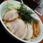 めんこう - つけ麺醤油中盛350g710円・チャーシュー1枚無料クーポン使用／28年1月