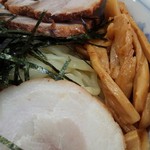 めんこう - つけ麺醤油中盛350g710円・チャーシュー1枚無料クーポン使用／28年1月