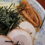 めんこう - つけ麺醤油中盛350g710円・チャーシュー1枚無料クーポン使用／28年1月