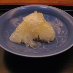 室町 和久傳 - 文旦、ワインジュレ掛けのアップ(2015.12)