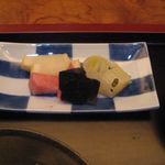 室町 和久傳 - 香の物アップ(2015.12)