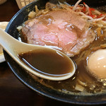 麺座 かたぶつ - みそらーめん&黒濃煮干脂