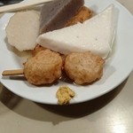 あさひや - はんぺん、肉団子、からし、すじ、こんにゃく