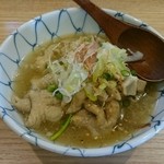 Udon Hanamusubi - 美味しいもつ煮500円(^_^)