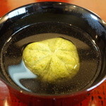 わらび野 - 毛蟹とよもぎのしんじょう（2015/5）