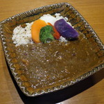 Cafe ヒペリカム - 特製五穀米のお豆さんたっぷりカレー季節の温野菜添え（Drink付\1,250）