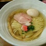 鯛塩そば 灯花 - 鯛塩そば味玉付