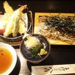 手打ちそば八轟 - 天ざるそば(2015年越し)