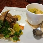 FERRAGOSTO - 牛肉の煮込み ポロ葱のスープ。