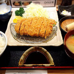 とんかつ いわい - 特選ロースカツ定食160ｇ 2000円