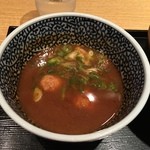 麺屋一燈 - つけ汁が醤油が強すぎ201511