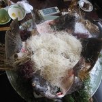 Sakanadokoro Waki - オーナーの漁師をしてる兄弟から私逹に届いた３ｋ位のヒラメとイシダイです
