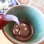 そば哲 - 蕎麦湯