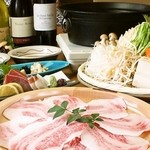 Tonkuro - 黒豚しゃぶしゃぶ！当店自慢の生姜風味の出汁でお召し上がり下さい。