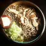 そば処 ひろ - 肉そば冷680大盛100円増／28年1月