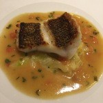 ルメルシマン オカモト - 北海道産　ソイのポワレ　ロワイヤルソース