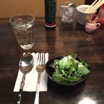 エルミタージュ ヤマザキ - 2016.01 モーニングカレーセットのサラダ