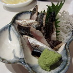 元祖立ち飲み屋 - 炙り〆秋刀魚￥180円