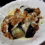 元祖立ち飲み屋 - 茄子の肉味噌チーズ？だったかな？？