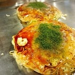 Okonomiyaki Mitchan Sohonten - スペシャルとそば肉玉