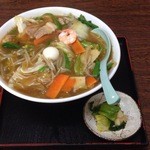 福家食堂 - 広東麺　￥750