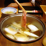 黒豚料理 寿庵 - しゃぶしゃぶのダシはかつお