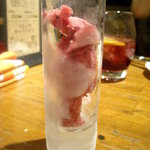 オレンジ - デザートのシャーベット