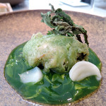 クラフタル - 広島産牡蠣のフリット 、春菊のスープ、百合根