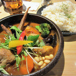 豚角煮と野菜(ライスLL)