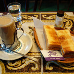 コーヒー ボン - カフェオレ
                                バタートースト