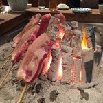 柳家 - 脂たっぷりの猪のロース