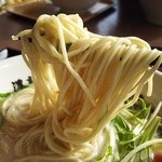 らーめん錦 - 2016/1 トロ玉らーめん塩・ストレートな細麺～