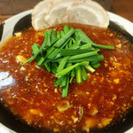 らーめん 一 - あんかけニラ豆腐ラーメン800円+チャーシュー300円！