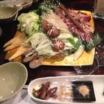 梵保庵 - 鴨鍋盛り付け