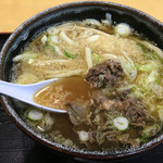 道の駅 富士吉田 軽食コーナー  - 肉うどん 大盛り