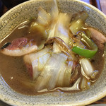 そば小屋 - 鴨つけ汁アップ