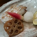 寿司割烹 魚紋 - 太刀魚（焼き）