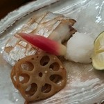 寿司割烹 魚紋 - 太刀魚（焼き）