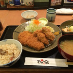 とんＱ - やまと豚ロース & カキフライ定食