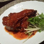 神楽坂芝蘭 - ラムチョップ　トウチ辛子炒め