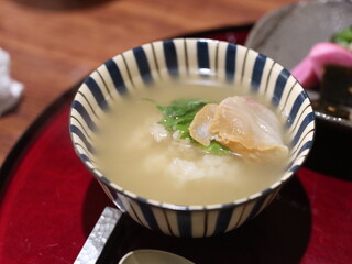 徳うち山 - 残りを御飯に乗せてお茶を書ける