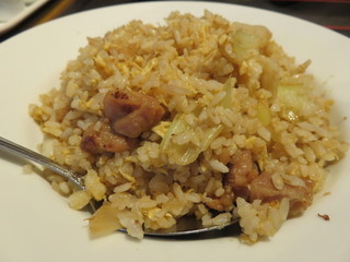 唐苑 - 鶏肉ネギチャーハンと半麻婆麺3