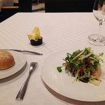 LA BRIQUE - 前菜その2♥︎ホッキ貝とサーモンのサラダ