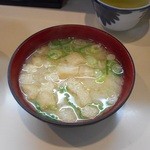 食事と酒処 真 - 味噌汁 2015.12