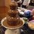 鹿の湯ホテル - 料理写真:チョコレートファウンテン
          ケーキやシュークリームを入れて食べました。
          食後のデザートビュッフェです。