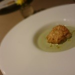 ラ・サレッタ - 真鱈の白子のソテーゴルゴンゾーラチーズとパセリのソース